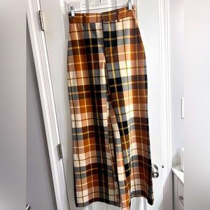 Free People plaid Jules trousers, size 2